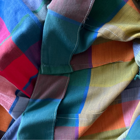 Vintage Handmade Colorful Striped Sleeveless Dress - Picture 5 of 7